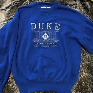 Vintage Duke University Blue Devils Embroidered Crewneck